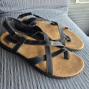 b.o.c. Black and Tan Sandals
